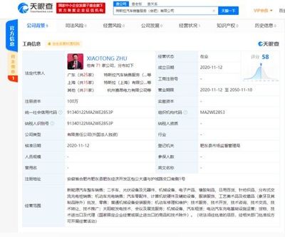 特斯拉在合肥成立新公司，注冊資本100萬，業務聚焦二手日用百貨銷售